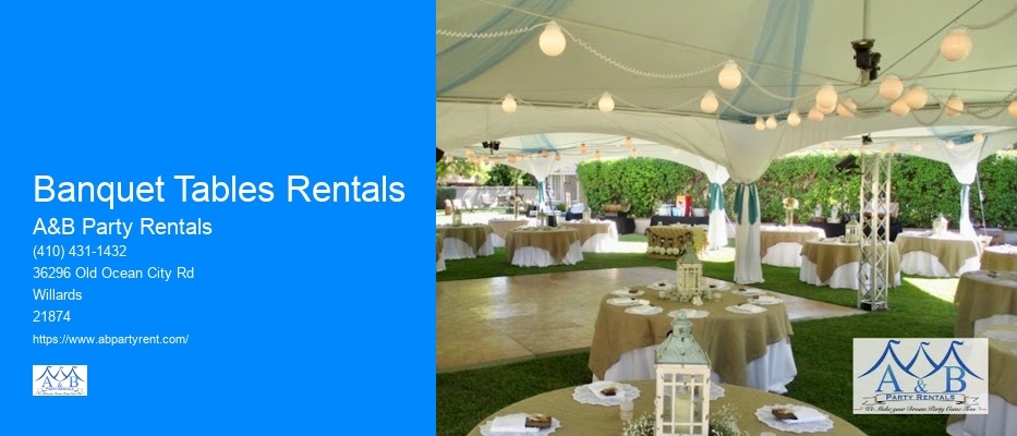 Banquet Tables Rentals