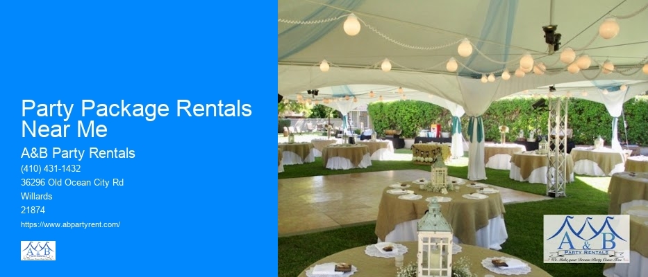 Party Package Rentals Near Me